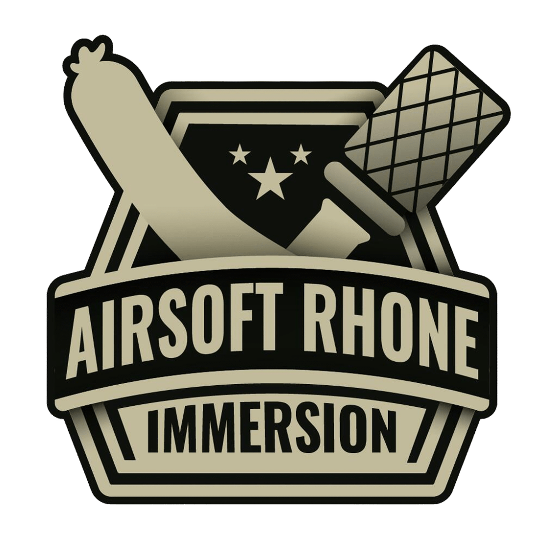 Patch écusson officiel de l'ARI Airsoft Rhône Immersion