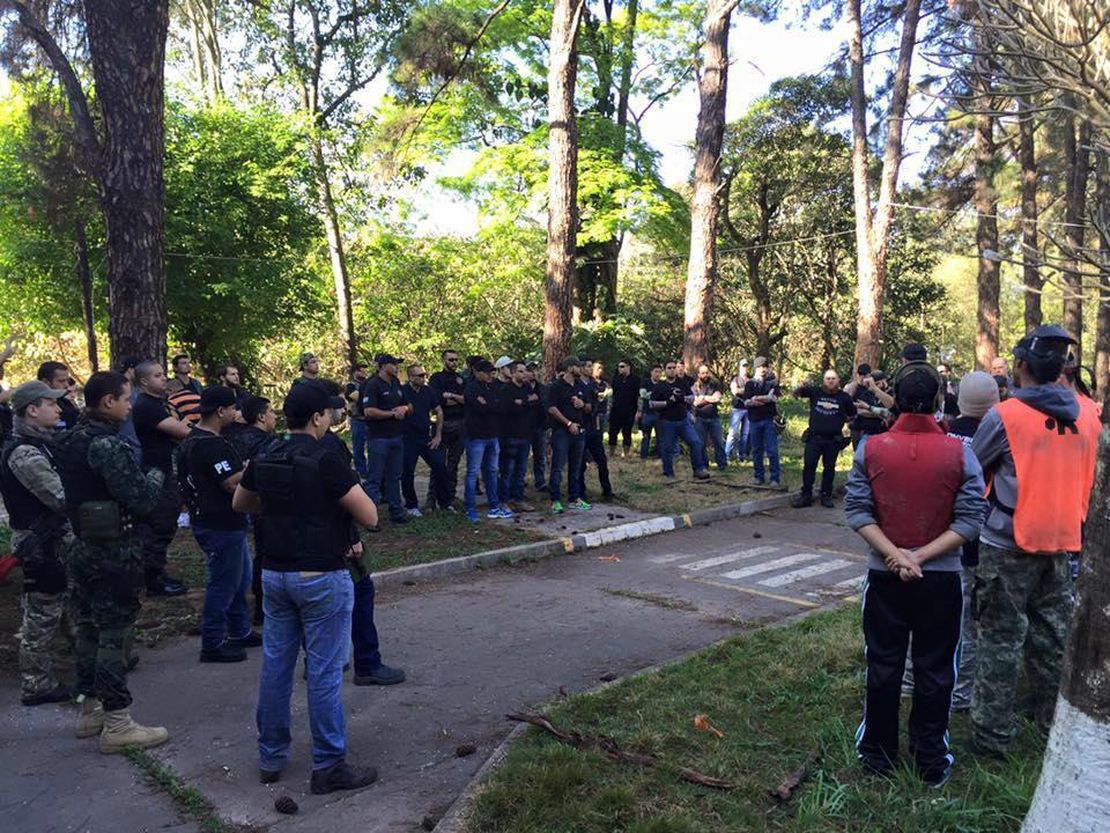 Briefing de début de journée airsoft à l'ARI